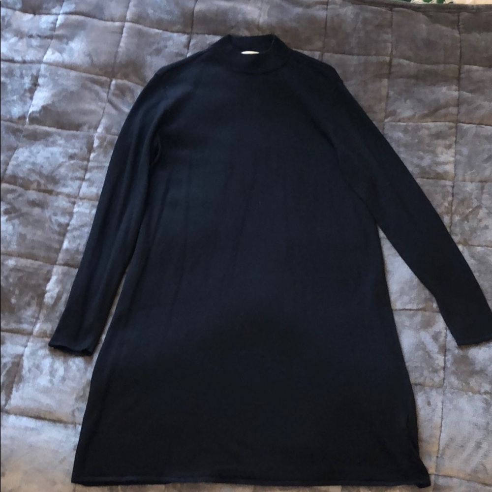 Long Sleeve Turtle Neck Sweater Dress